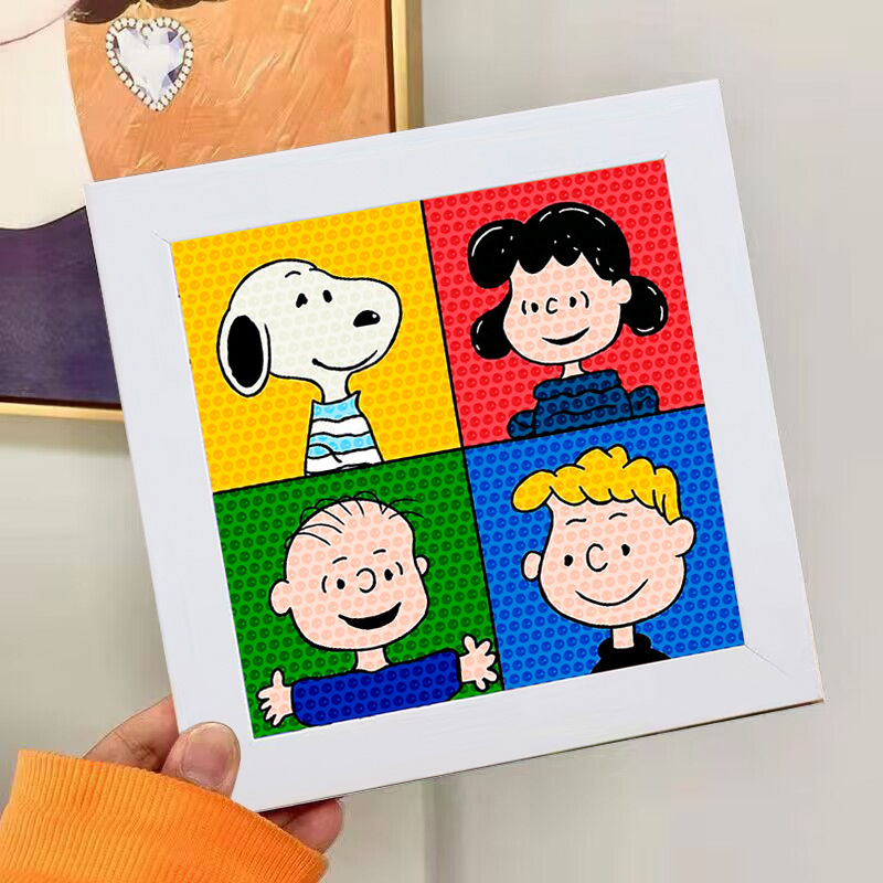 Nuevo dibujo de diamante infantil de labu diy pegatinas de diamante con marcos de fotos hechas a mano diy puzzle pegatinas de mampostería image 53
