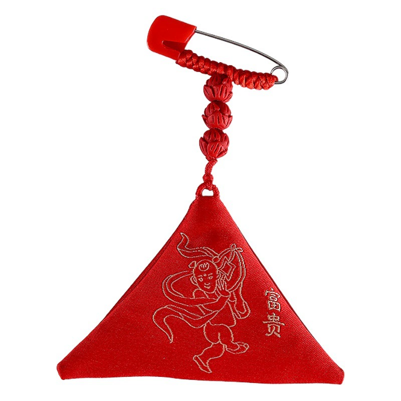 Putuo горный штырь счастливая сумка Саше треугольник ребенок Фетальные волосы ручной работы Творческий пустой мешок Королевский Саше