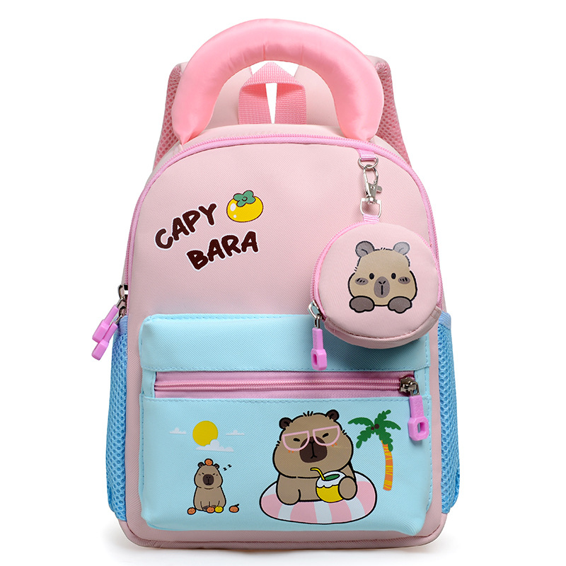 Mochila infantil de dibujos animados respirada lindas niñas mochila de jardín de infantes 3 años de edad 5 niños mochila de escuela primaria
