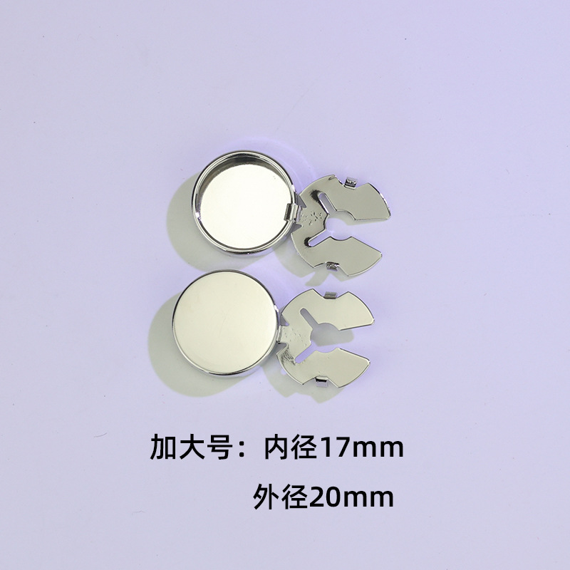 DIY accesorios botones de cuño botones de tortuga de cobre cubierta de caja brillante botones de cuño joyas hechas a mano botones de decoración de cuello de camisa