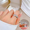 Tide, minimalistic ring stainless steel suitable for men and women, simple and elegant design, on index finger