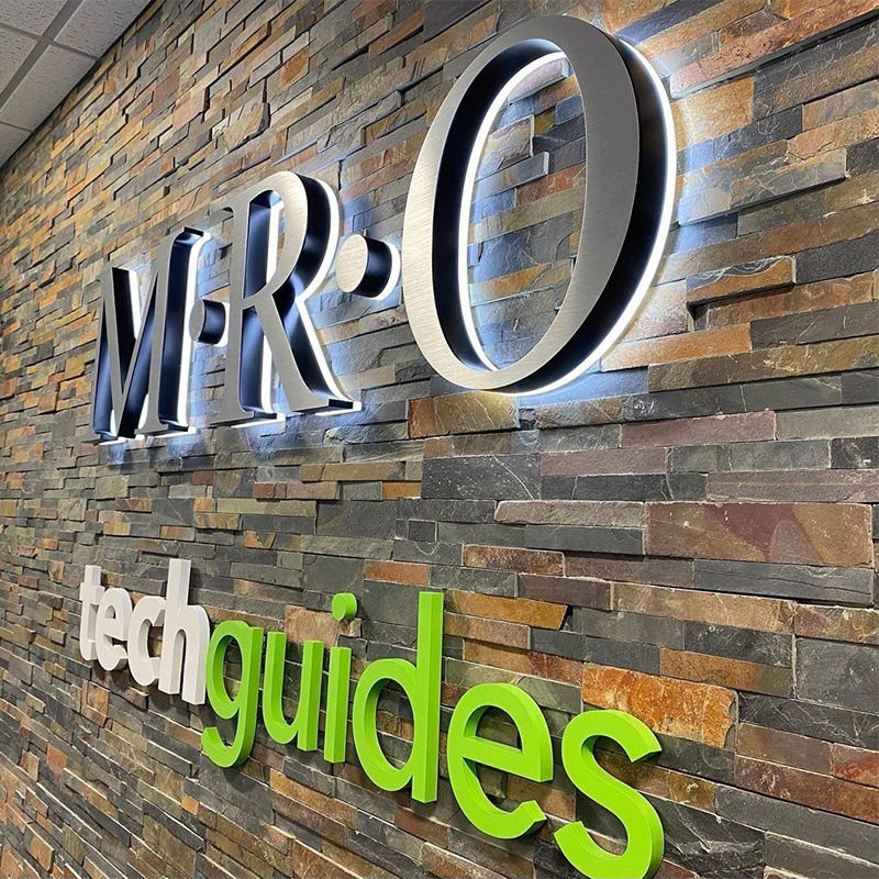 Stainless steel backlit signs, storefront signs, acrylic mini illuminated signs, LED advertising board factory