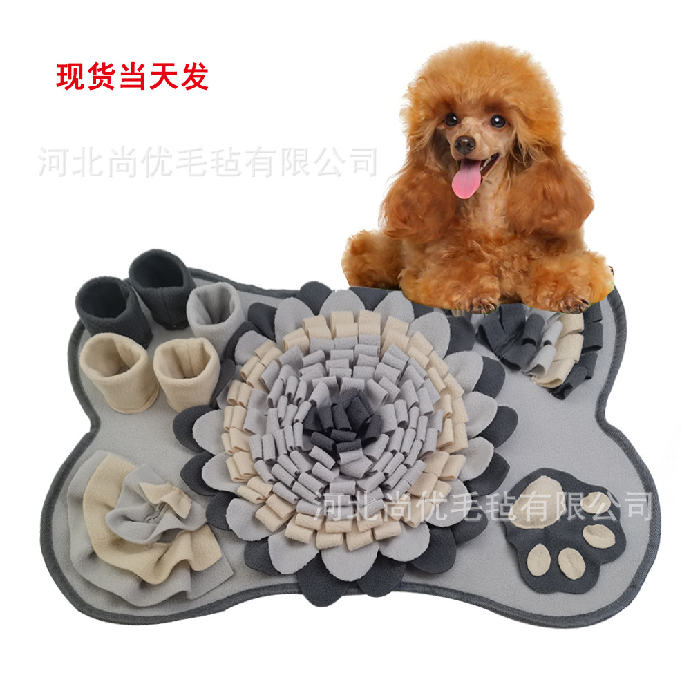 Spot almohadilla para olfatear para mascotas transfronterizas, juguetes educativos para perros y gatos, almohadilla para forrajeo para perros, almohadilla para comida lenta y anti-asfixia
