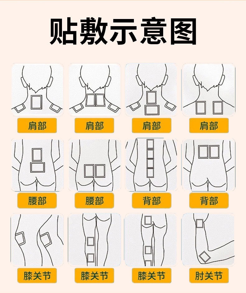 Moxa Knee Patch Ai Ye Herbal Topical Plaster with Four-Way Stretch Fabric 5 Patches per Box in use