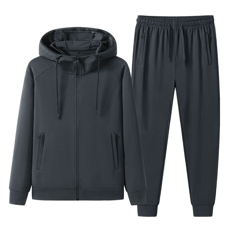 Transfronterizos primavera y otoño tiensil romano trajes deportivos masculinos casuales con sudadera encapuzada trajes sueltos pantalones de moda