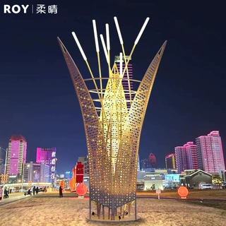户外芦笋景观灯芦苇雕塑灯光广场景区公园设施摆件景区亮化定制灯