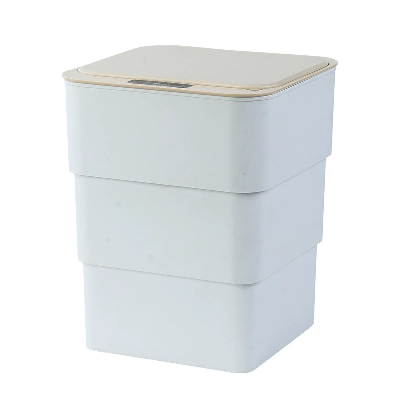 Smart induction garbage can for living room, aromatherapy, foldable storage system, fully automatic