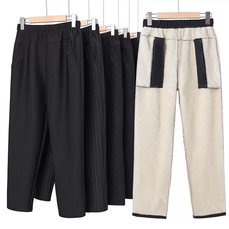 Winter keep warm trousers for mother, for middle age