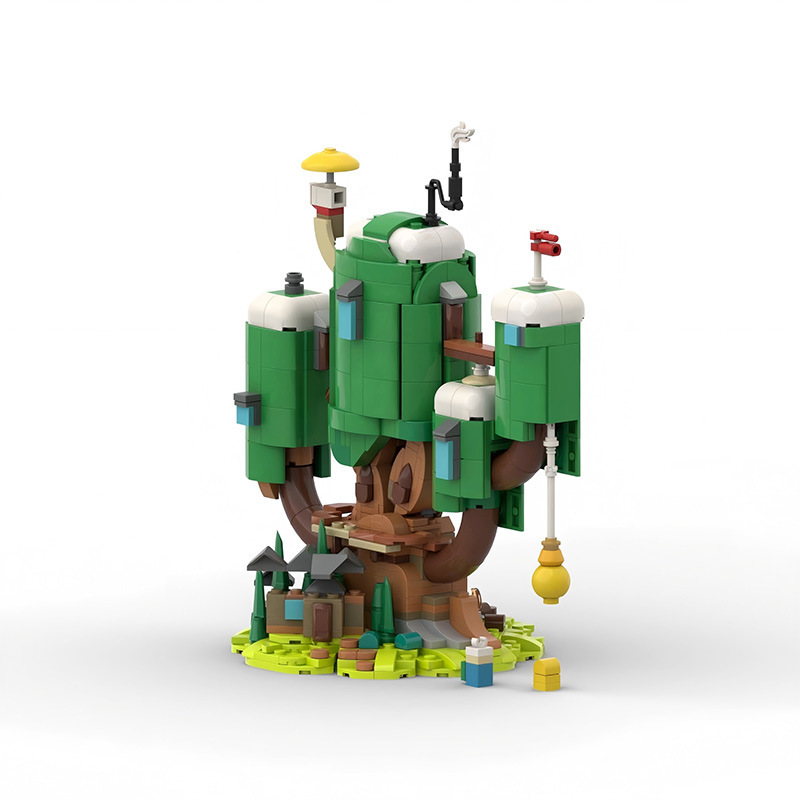 Cross-Border Hot-Selling Product Compatible with Lego Moc-180617 Adventure Time Finn and Jake's Treehouse Model