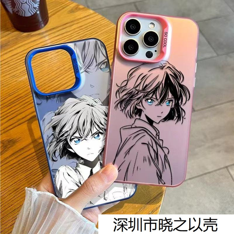 Gray Original Ai Line Drawing Suitable for Apple 17 Mobile Phone Case Apple 16/15/14/13/12Xsmax/78Plus Large