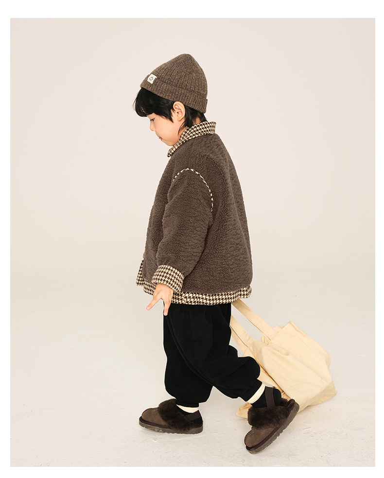 Simple Style Color Block Polyester Fleece Boys Outerwear display picture 3