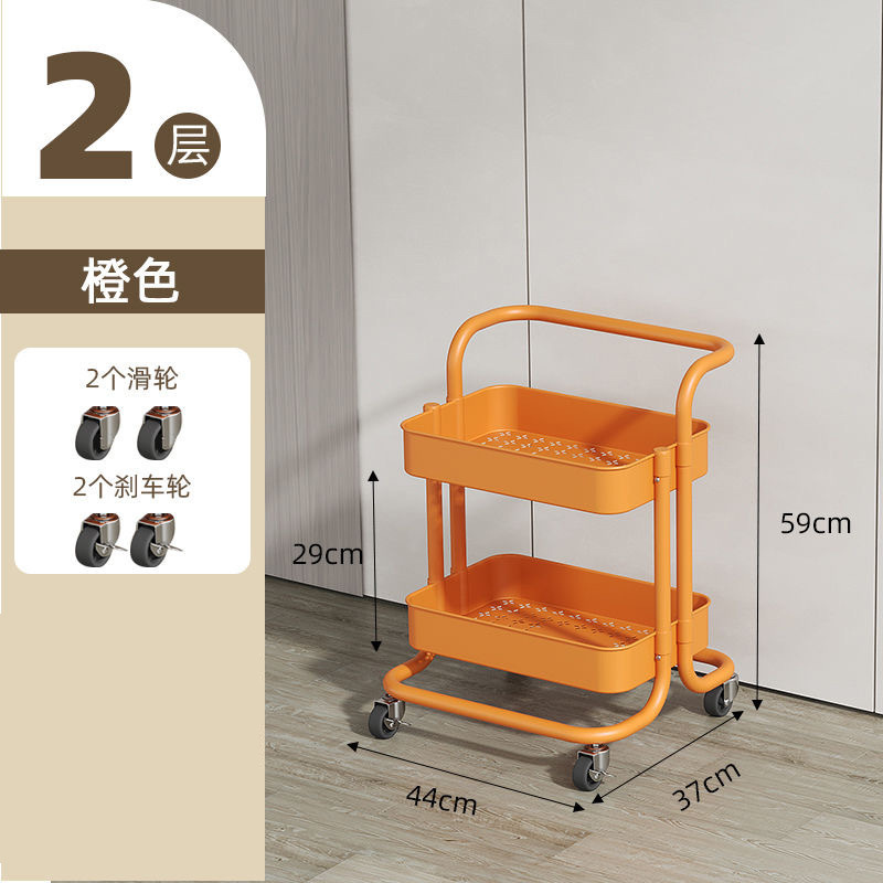 小型カート収納ラック卸売おもちゃスナックラック美容ネイルカート越境家庭用可動式収納ラック|undefined