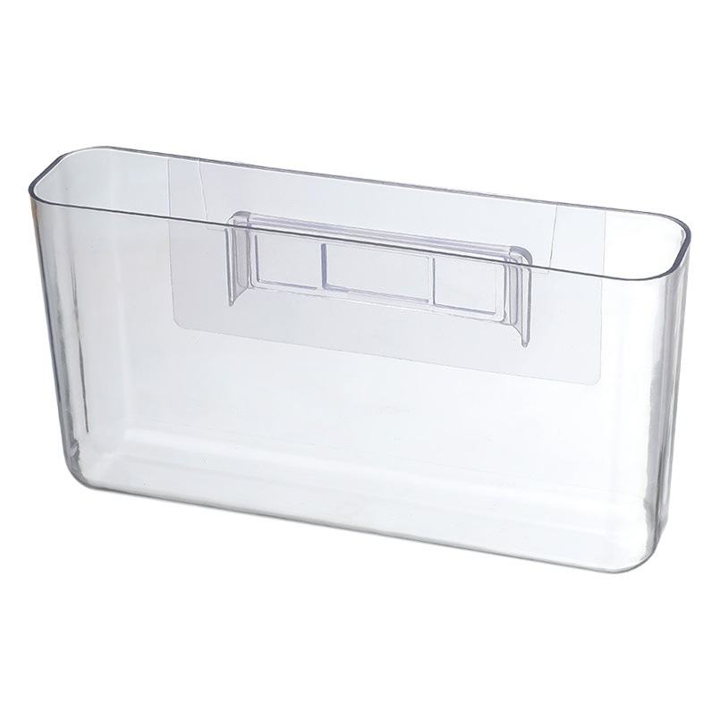 Estante de almacenamiento de pared sin perforaciones dormitorio de cabecera caja de almacenamiento de teléfono móvil dormitorio estante de almacenamiento transparente caja de almacenamiento para colgar en la pared