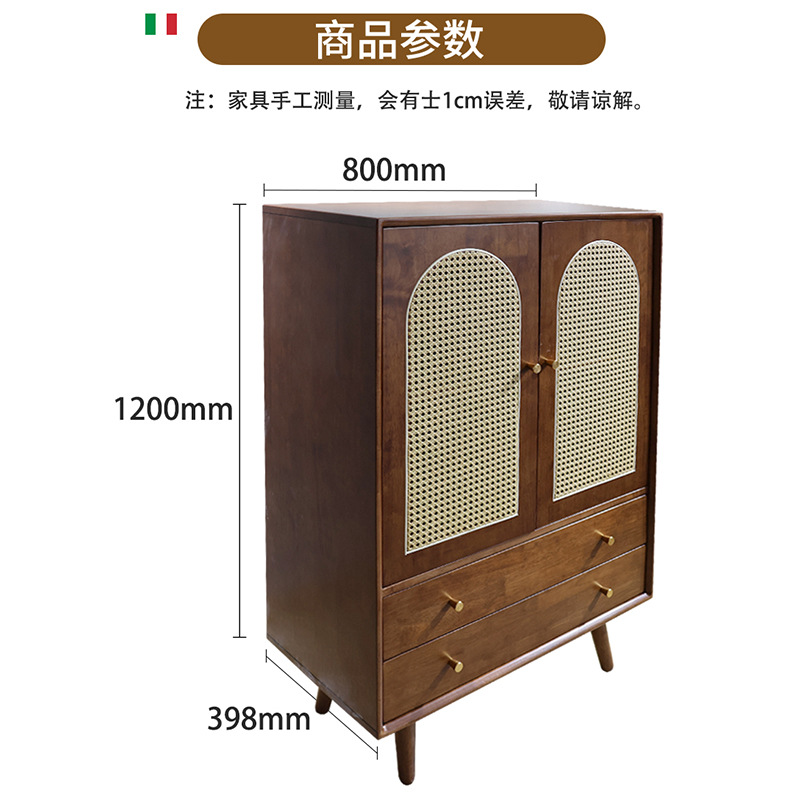 定制北欧餐边柜茶水柜客厅厨房橱柜碗柜家用收纳好物落地储物柜子