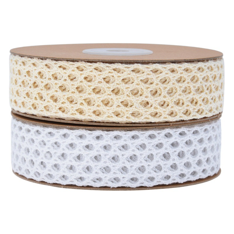 Accesorios de tela de encaje de algodón hueco transfronterizo ropa material de tira decoración hecha a mano DIY ramo vendaje