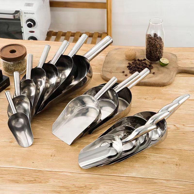 Stainless steel shovel ice shovel thickened grain flour