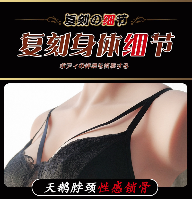 Half-Body TPE Masturbator with Breasts and Vaginal Buttocks Channel, Manual Use — detail image 5