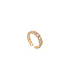 Tide, small design trend fashionable one size ring with pigtail, internet celebrity