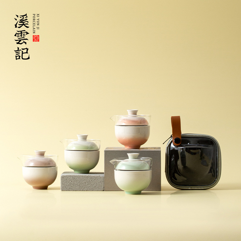 Handheld fresh tea set for traveling for camping