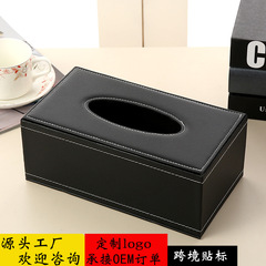 軽い贅沢な革のティッシュの箱の車載の皮質のpuは紙の箱のビジネスの簡単なホテルの紙の箱の卸売りを引き出します。