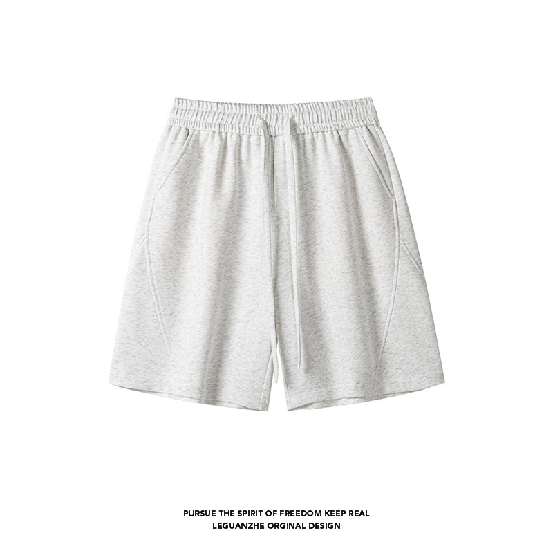 Summer American-Style Cotton Patchwork Shorts, Loose Thin Wide-Leg Casual Men's Sports Straight-Leg Drapey Five-Point Pants Summer American-Style Cotton Patchwork Shorts, Loose Thin Wide-Leg Casual Men's Sports Straight-Leg Drapey Five-Point Pants
