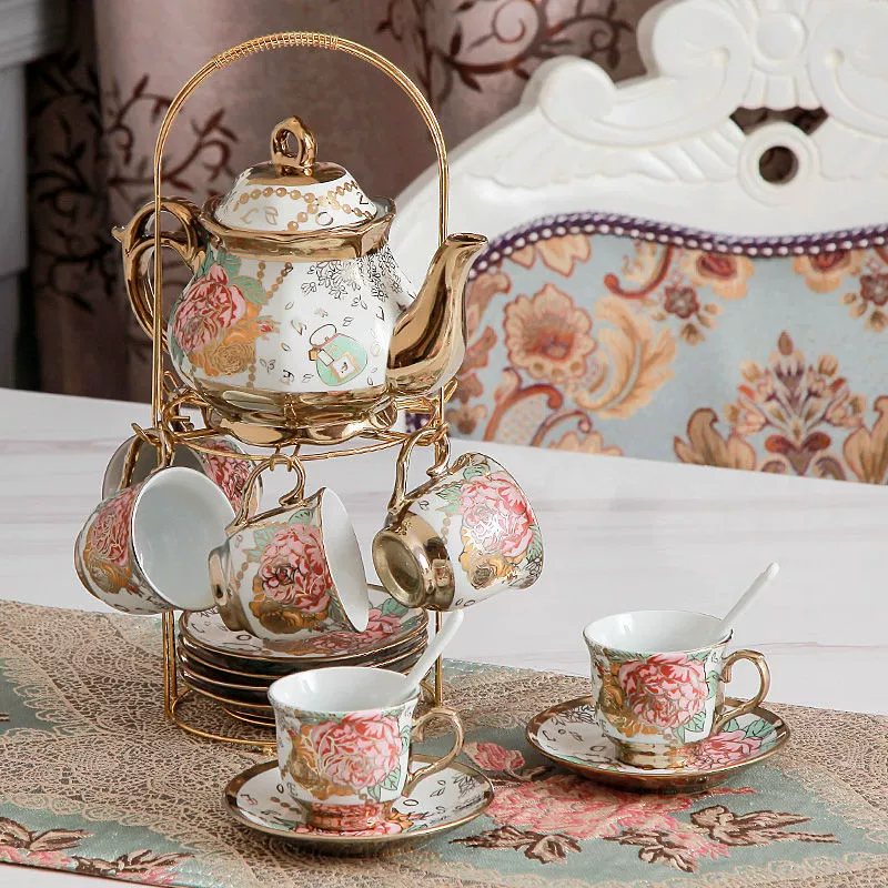 Чайный сервиз, чай с ароматом кофе, послеобеденный чай, европейский стиль