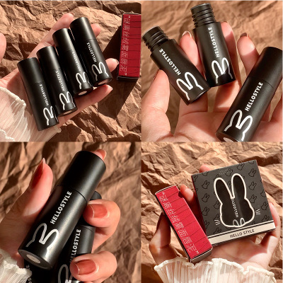 HELLO STYLE velvet Diablo rabbit Matte Color student Labial glaze