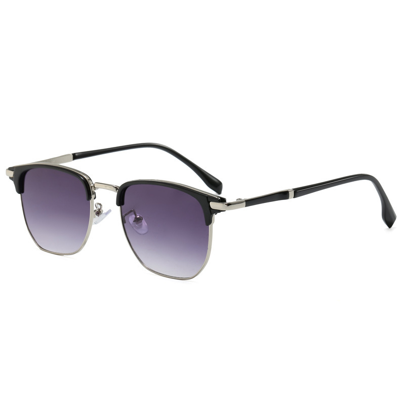 Black silver frame double gray film