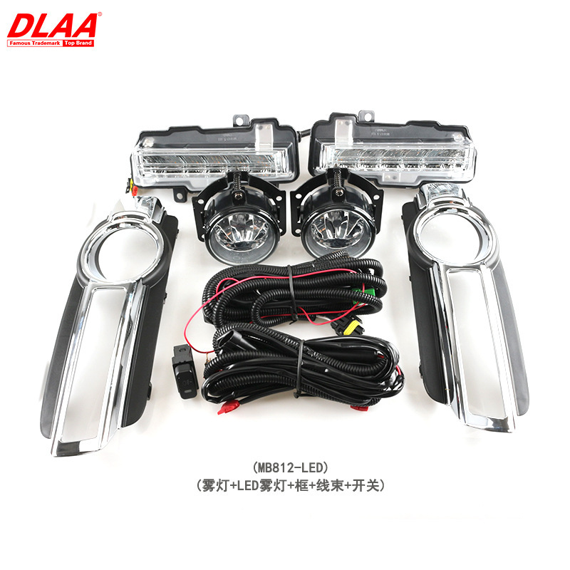 Aplicable 15 16 17 18 19 años Pajero conjunto de lámpara de niebla delantera V93V97 lámpara de barra LED luz diurna image 6