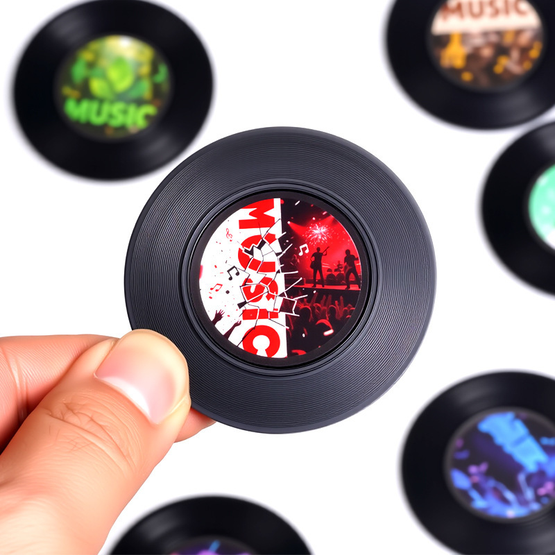 Spot Nfc Sensor Refrigerator Magnet Mini Vinyl Cd Record Customizable Photo Magnetic Music Wall Creative Gift