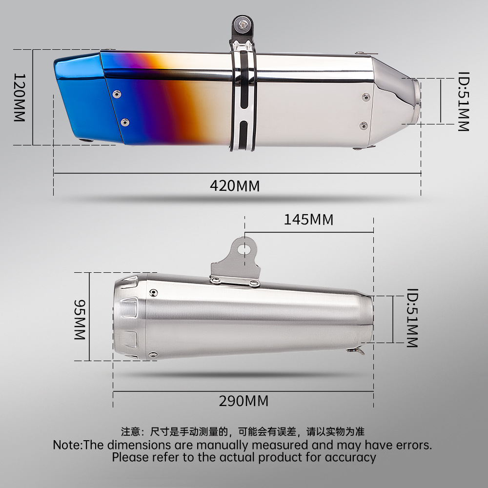 Motorcycle Exhaust Pipe Full System Modification Suitable for Z900 Dual Oxygen Port Front Section and Dream Star Tail Section 2025-2026