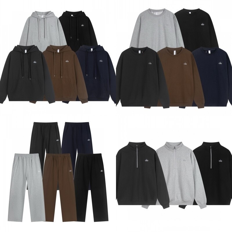 25 Popular Foreign Trade Brand Aalo Heavyweight Crewneck Hooded Sweatshirt Set Loose Warm Zip-Up Casual Unisex Jacket 25 Popular Foreign Trade Brand Aalo Heavyweight Crewneck Hooded Sweatshirt Set Loose Warm Zip-Up Casual Unisex Jacket