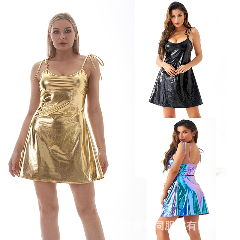 Europe and the United States direct new strap dress sexy slim slim skirt stage performance skirt a generation of hair Europe and the United States direct new strap dress sexy slim slim skirt stage performance skirt a generation of hair