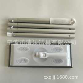 四节铝杆静电除尘纸拖把、无纺布小平拖、免手洗懒人拖把，静电拖