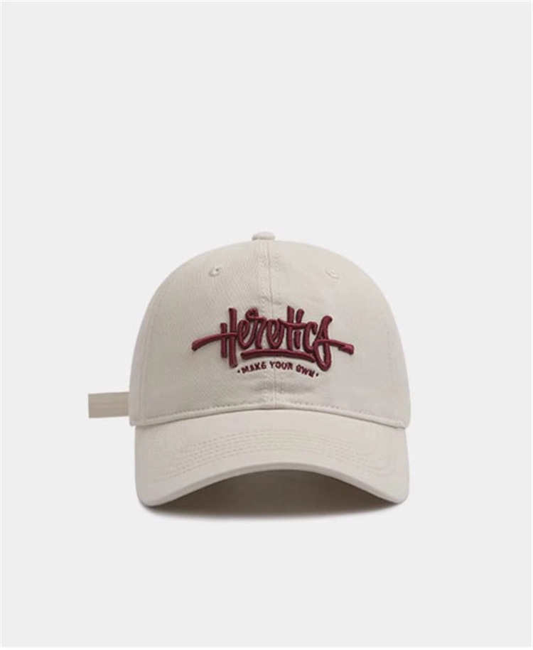Estilo de tendencia americana bordada letras gorra de pato mujer primavera y otoño nueva moda retro versátil gorra de béisbol