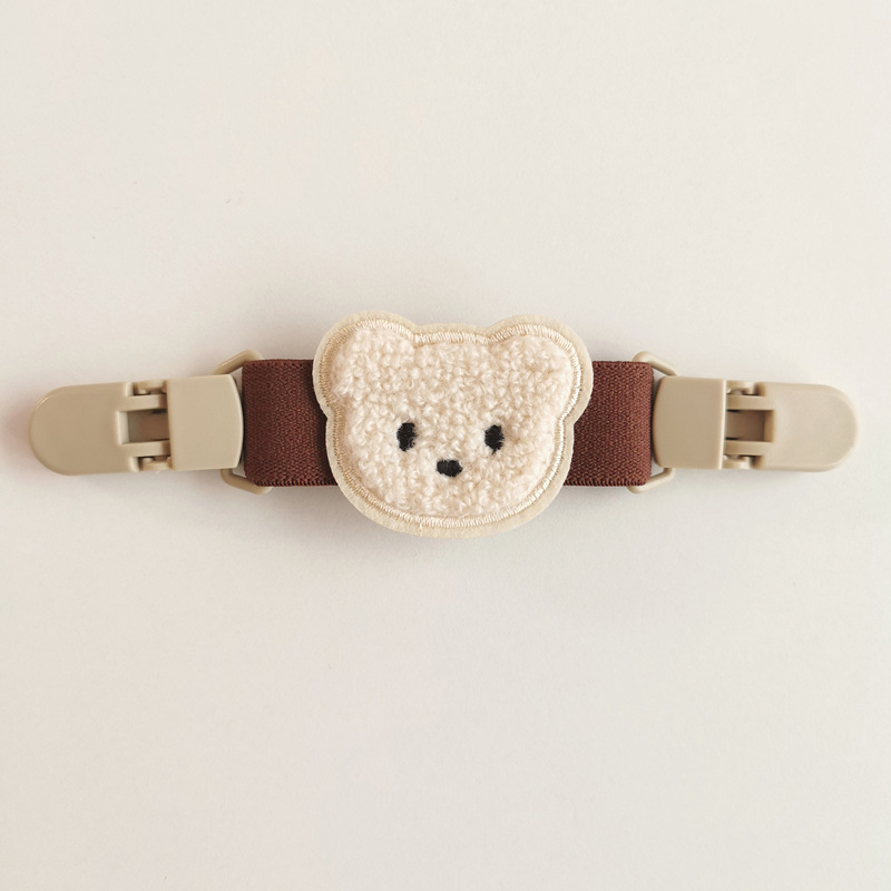 INS estilo coreano clip de suspensión oso pantalones de tirantes para niños clip anti-caída clip de la correa del hombro soporte de la falda de la suspensión antideslizante artefacto de hombro