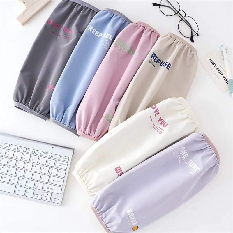 Franela impermeable bordada cocina del bebé de los hombres de las mujeres largo oversleeve mangas de la mano de los niños al por mayor estudiante Otoño e Invierno