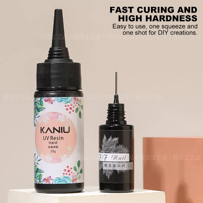 美甲高硬度模具专用胶UV立体透明雕花水晶滴胶免洗裸色透明光疗胶