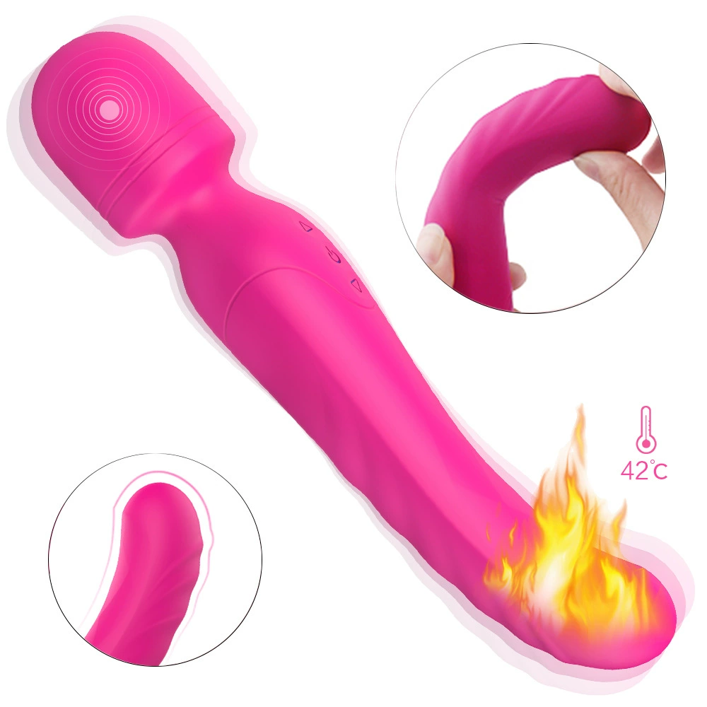 Shande S197 cross -border sex toy handheld strong earthquake heating massage stick clitoris breast massage AV stick