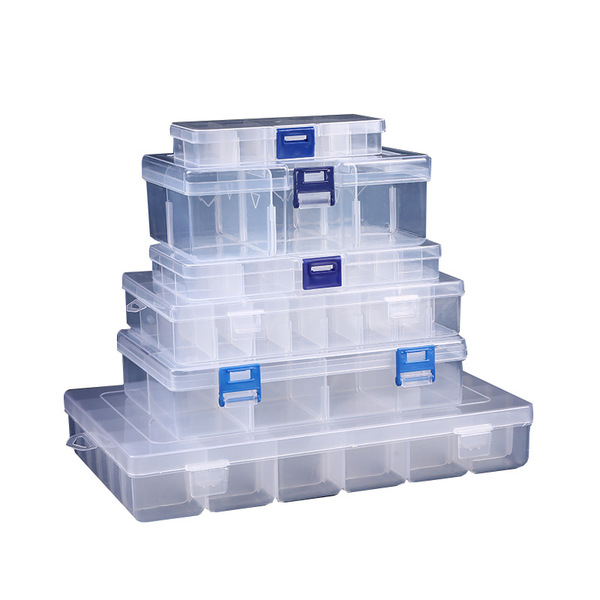 Sub -plastic desktop storage box 10 15 24 Dingjie Diplocked Fishing…