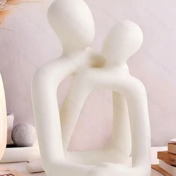 Figuras abstractas artísticas nórdicas parejas decoraciones lámparas nocturnas temas de hogar dormitorio decoraciones de entrada regalos de cumpleaños