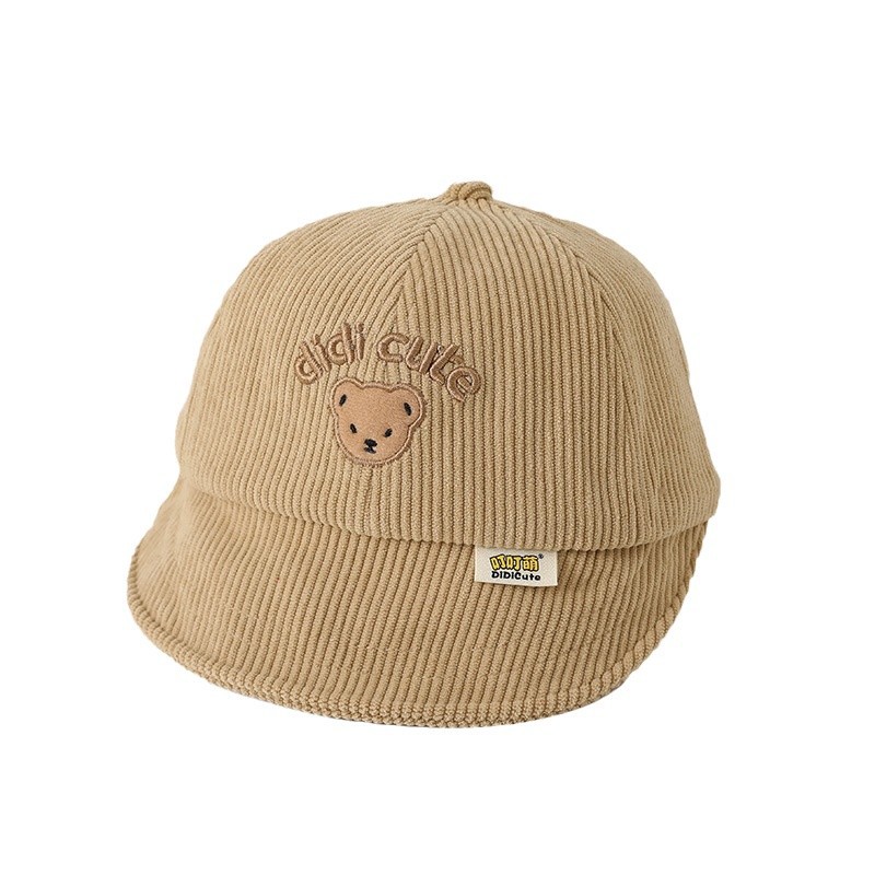 Sombrero para bebés otoño y invierno de terciopelo a prueba de viento y caliente para niños sombrero de protección de orejas sombrero de pescador primavera y otoño sombrero de lengua de pato bebé