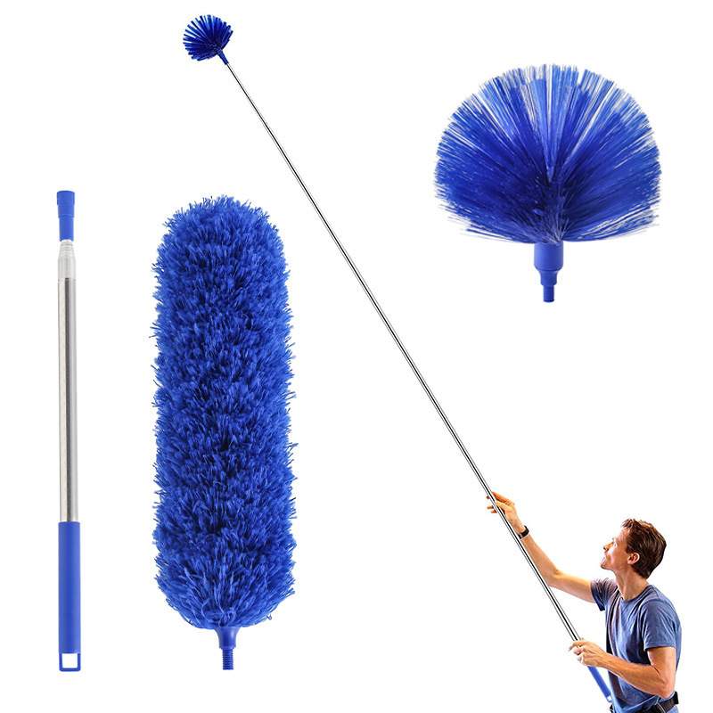 Spider Web Broom for Roof and Ceiling Dust Removal, Household Cleaning Dust Broom, Extendable Dust Duster