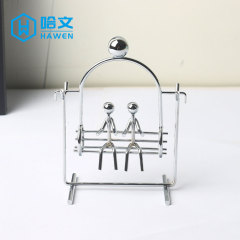 Swing / Creative Large Size Unwobbling Doll Small Iron Character Physical Inertia Balance Ornament Stress Relief Iron Craft Decorative Goodies