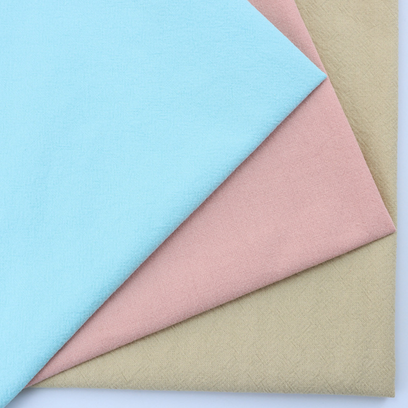 Tela de crepé de lavado de arena de lino artificial tela de camisa de suspensión de lavado de arena de algodón puro primavera y verano Hanfu pantalones de ropa para niños tela