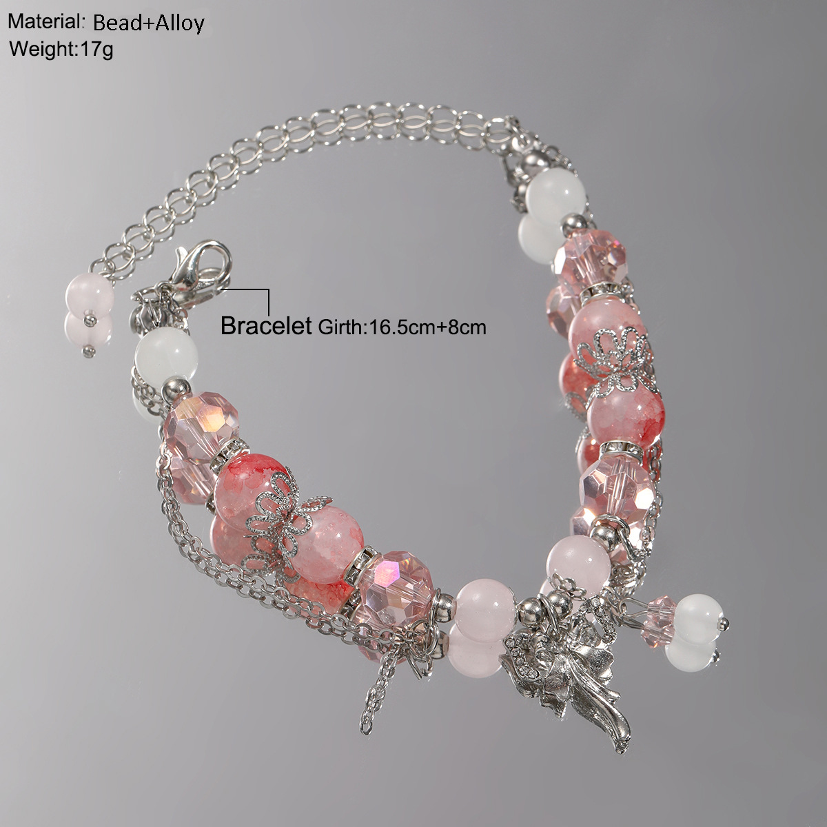 Bracelet de perles papillon style féerique bijoux de luxe_voghion.com