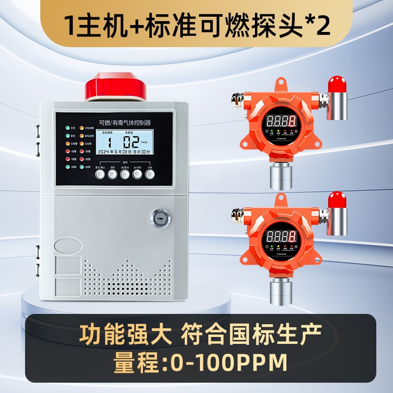 可燃性ガス検知器 工業用防爆音光酸素一酸化炭素検知器 有毒ガス警報器|undefined