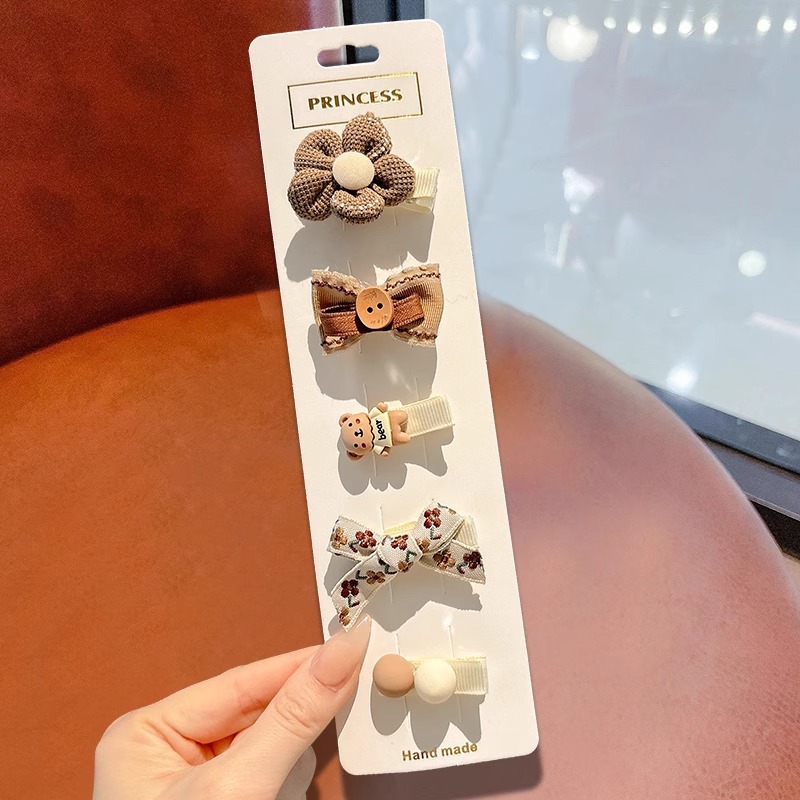 Clip para el cabello de bebé niñita no daña la tarjeta de cabello para niños adorable clip de cabello de mar de supercabel