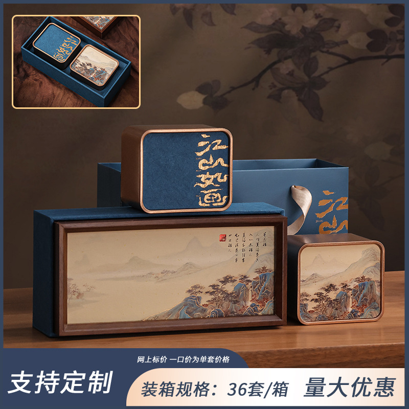 [새로운 스타일] 그림 같은 여행 기념품 2-in-1 블루