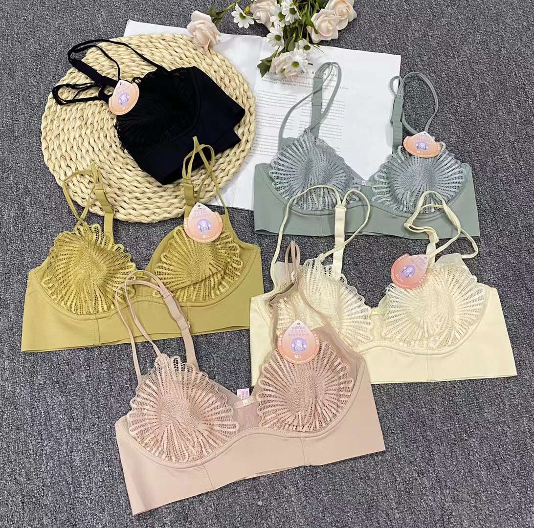 Nueva Taza de Algodón Fino transpirable ropa interior las mujeres Poli ajustable delgada orejas conejo sujetador algodón alta calidad al por mayor precio